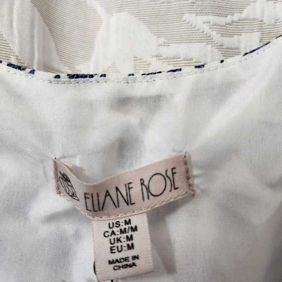 Blue and White Fitted Crop Camisole - Picture 4 of 5